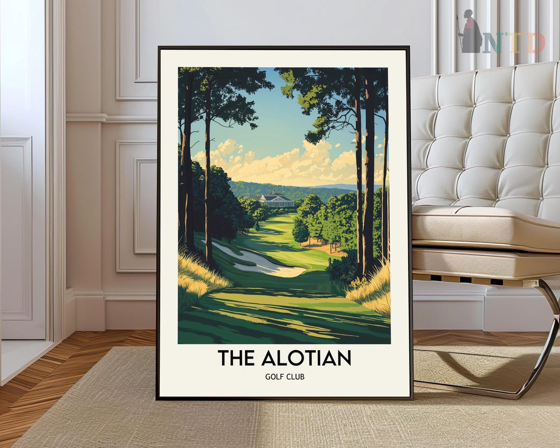 The Alotian Golf Club Pine Corridor Sand Trap Fairway Poster