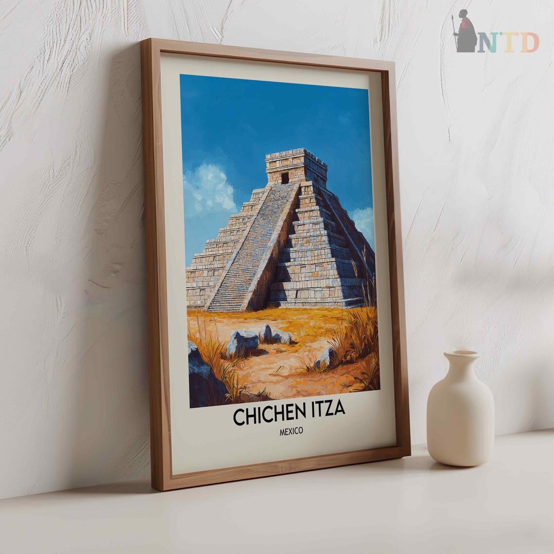 Chichen Itza Mexico El Castillo Pyramid Mayan Temple Wonder Poster - Image 2