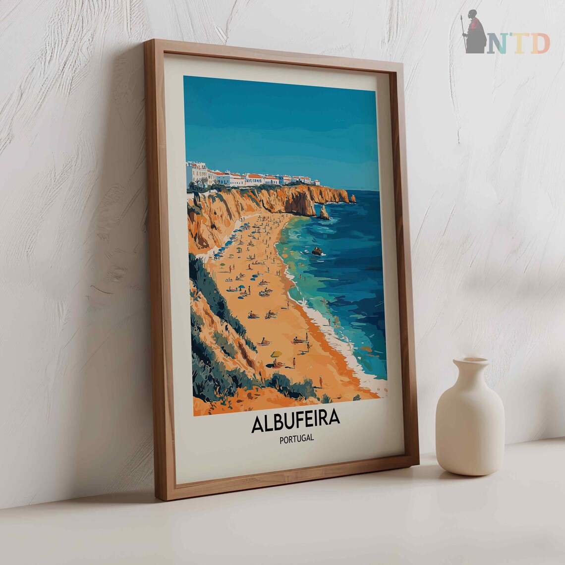 Albufeira Portugal Travel Poster, Europe Art Print - Image 2