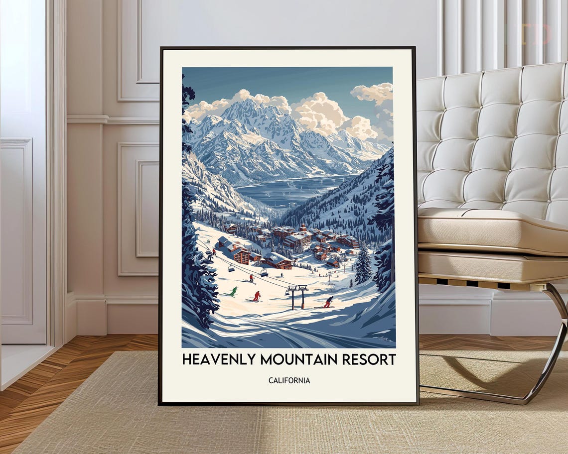 Heavenly Mountain Resort Poster Wall Art Print Photo
