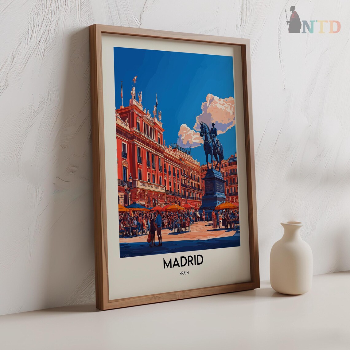 Madrid Travel Poster, Spain City Wall Art - Image 2