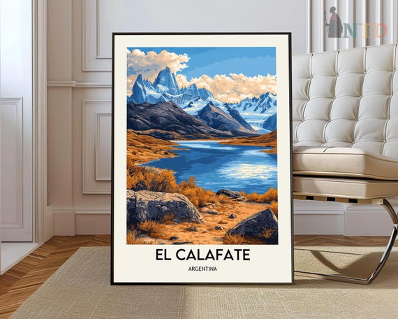 El Calafate Print Wall Art Poster Photo Argentina