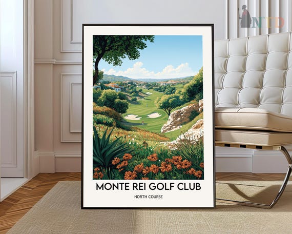 Monte Rei Golf Club Algarve Poster Wall Art Photo Portugal