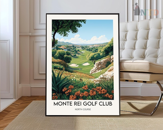 Monte Rei Golf Club North Course Algarve Portugal Golf Poster