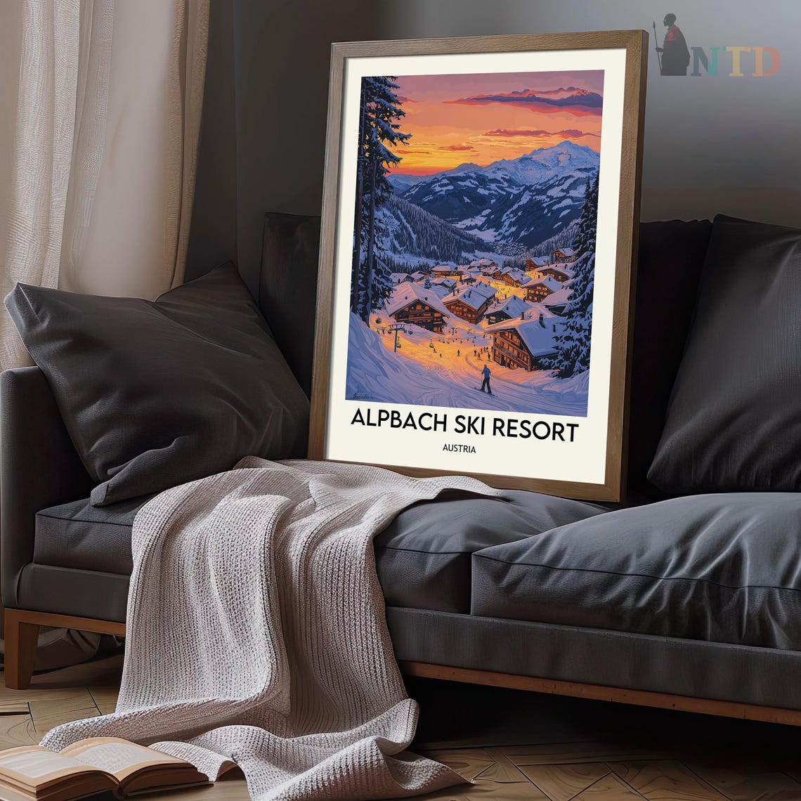 Alpbach Ski Resort Print Alpbach Ski Resort Wall Art Alpbach Ski Resort Poster Alpbach Ski Resort Photo Alpbach Ski Resort Austria - Image 3