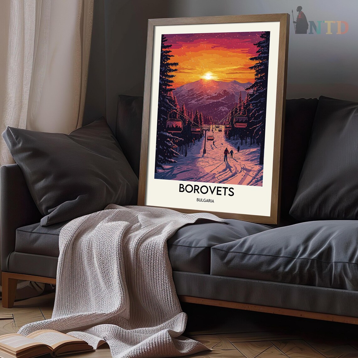 Borovets Ski Resort, Bulgaria Travel Poster - Image 3