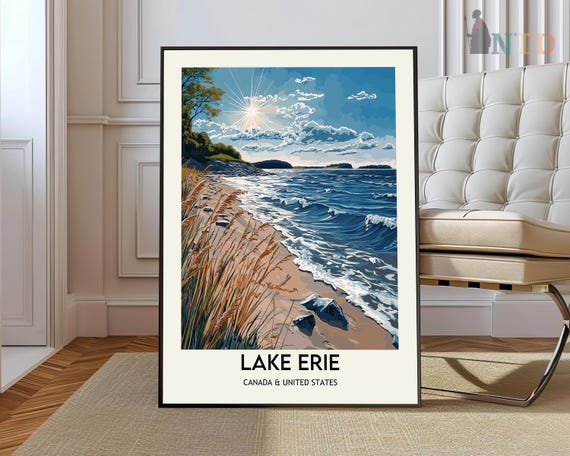 Lake Erie Poster Wall Art Print Photo Decor Great Lakes