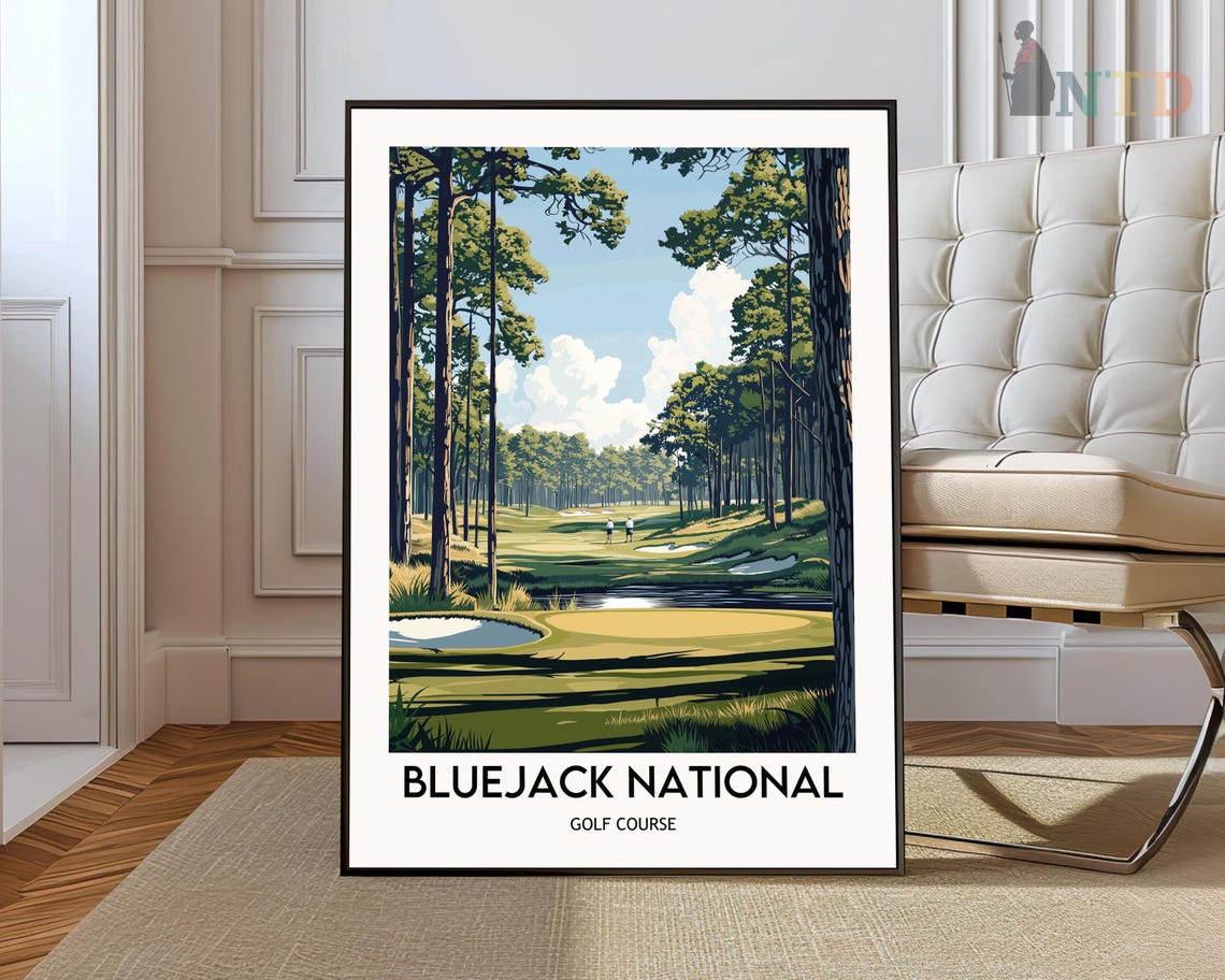 Bluejack National Tall Pines Fairway Golfers Houston Texas Poster