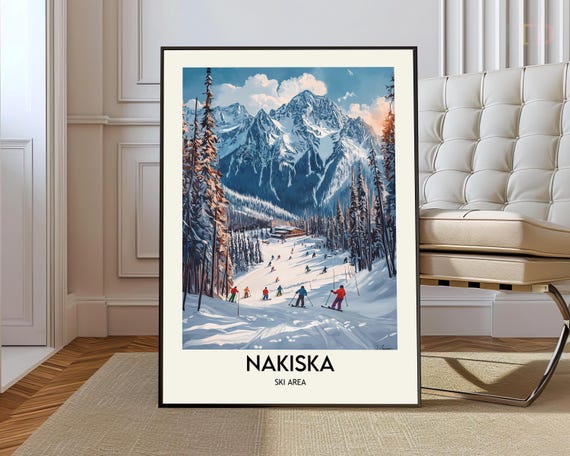 Nakiska Ski Area Poster Wall Art Print Photo Canada Calgary