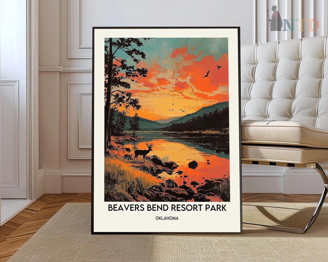 Beavers Bend State Park, Oklahoma Travel Poster