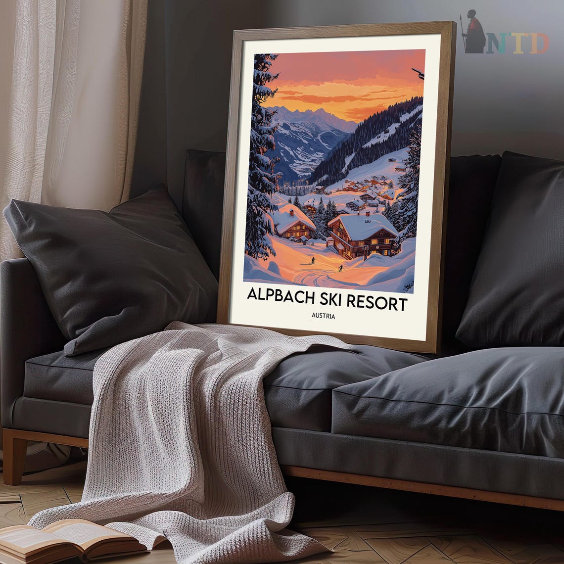 Alpbach Ski Resort Print Alpbach Ski Resort Wall Art Alpbach Ski Resort Poster Alpbach Ski Resort Photo Alpbach Ski Resort Austria - Image 3
