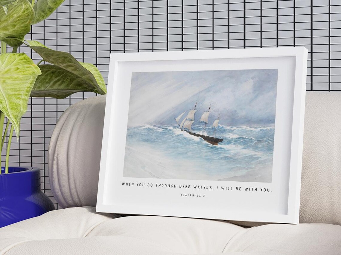 When You Go Through Deep Waters, Isaiah 43:2 - Image 3