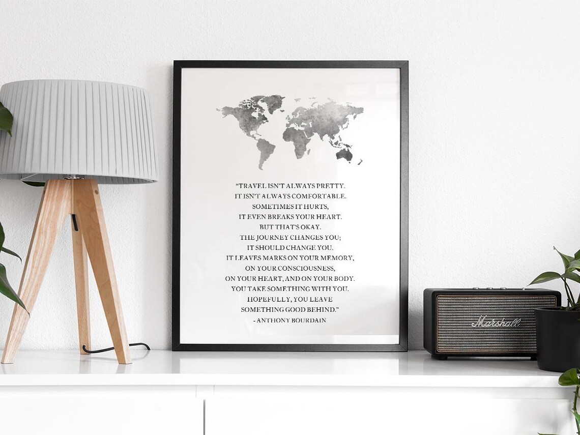 Travel Isn't Always Pretty Quote, Wanderlust Gift - Image 2