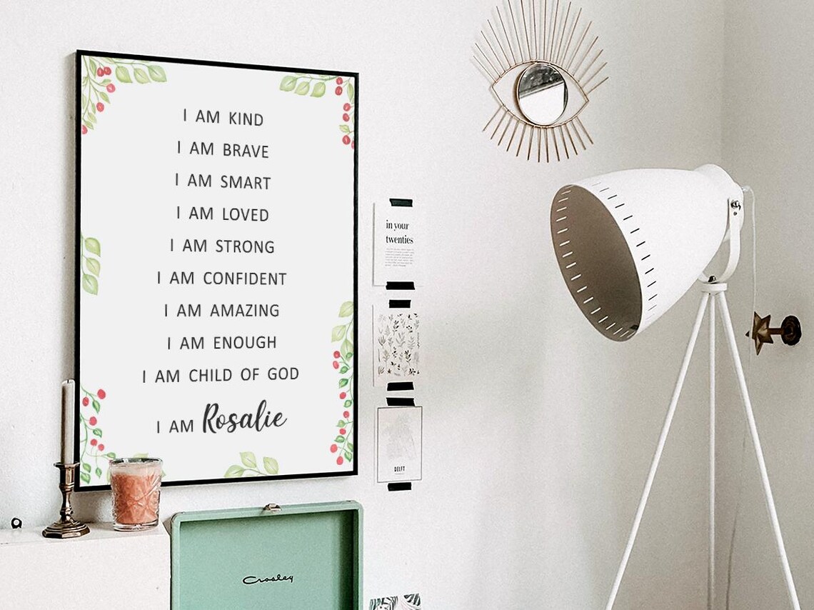 Personalized I Am Positive Affirmation Christian Scripture - Image 3