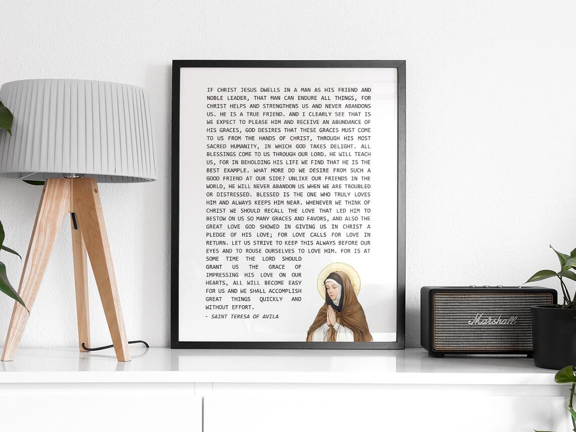 Christ Jesus Dwells Quote, Catholic Faith Decor - Image 2
