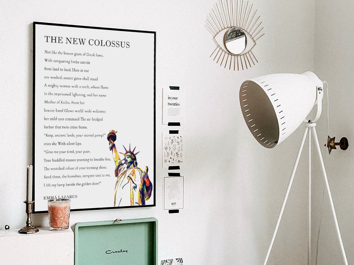 The New Colossus Poem, Statue Of Liberty Art Print - Image 3