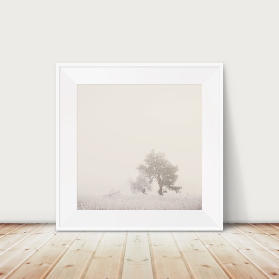 Winter Nature Photograph Tree Print, Suffolk Countryside