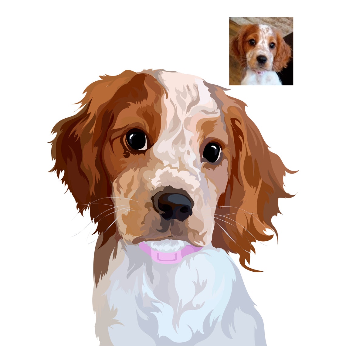 Custom Chocolate Labrador Baloo Vector Portrait Bandana Gift Poster - Image 5