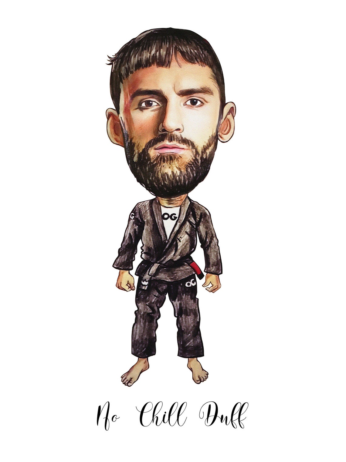 Custom Boxer Caricature Portrait From Photo Fighter Gift Poster - Image 4