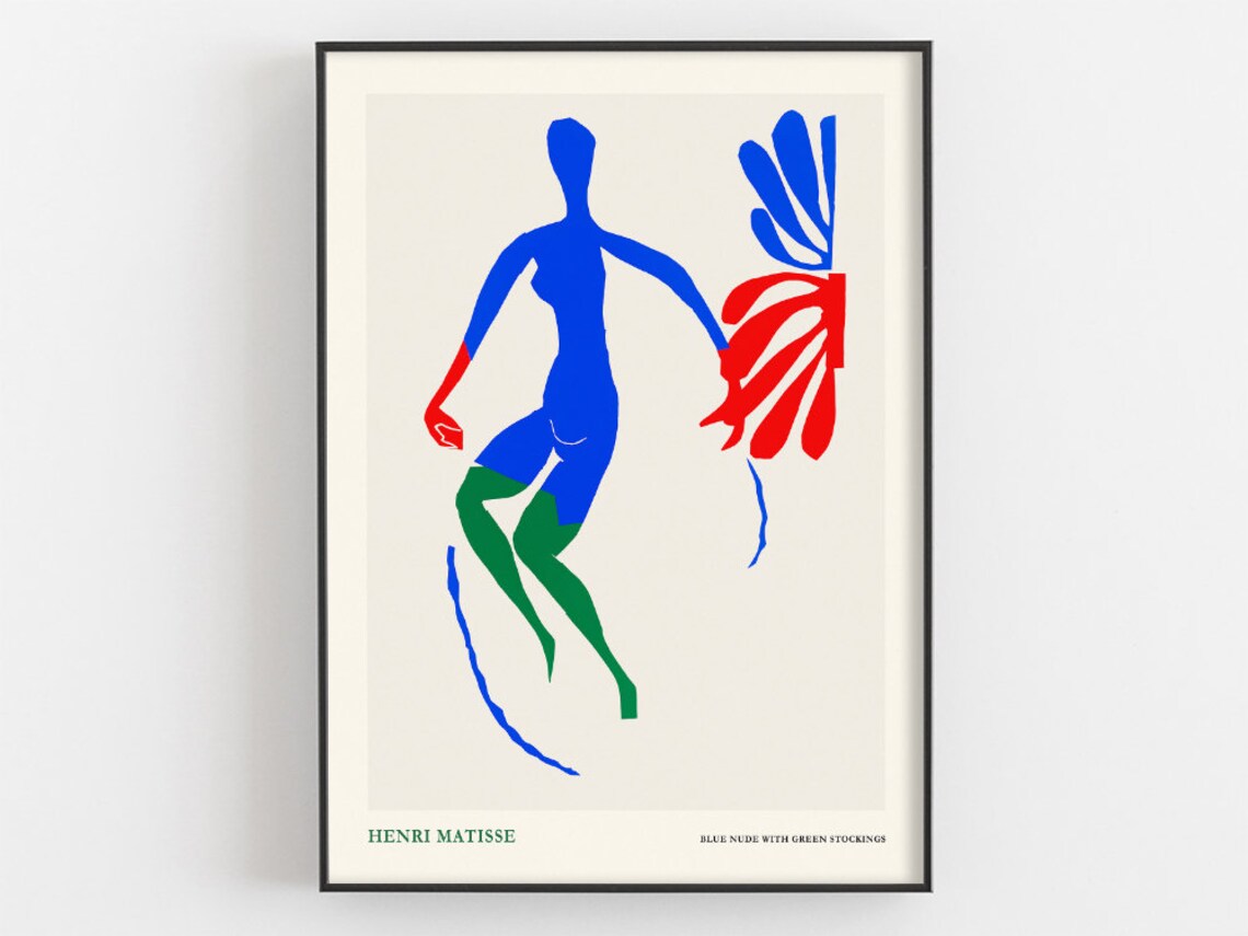 Henri Matisse Blue Nude with Green Stockings Exhibition Poster