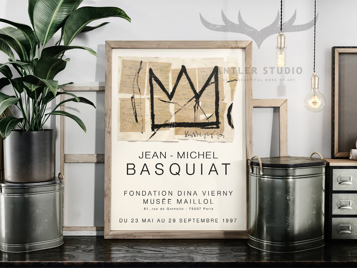 Jean-Michel Basquiat Crown Painting 1997 Paris Maillol Museum Poster - Image 2
