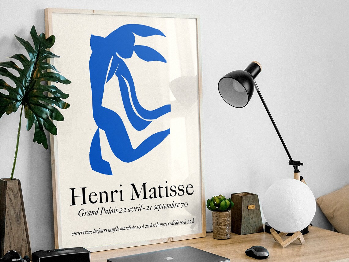 Henri Matisse Blue Dancer Cutout 1970 Grand Palais Paris Poster - Image 3