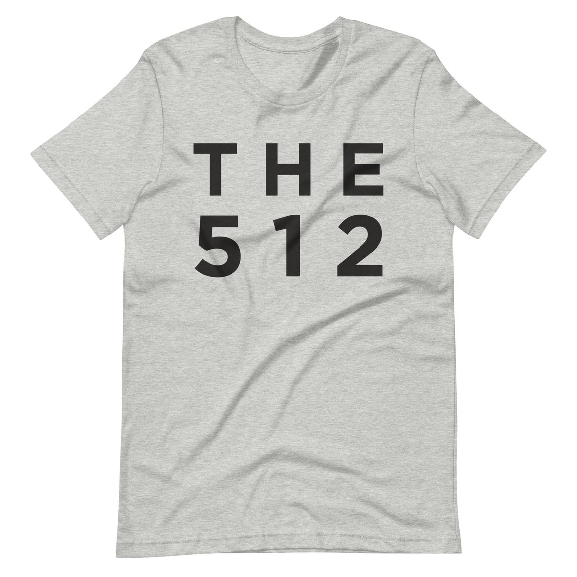 The 512 Austin Texas Black Graphic Tee with Bold White Print Design - Image 3