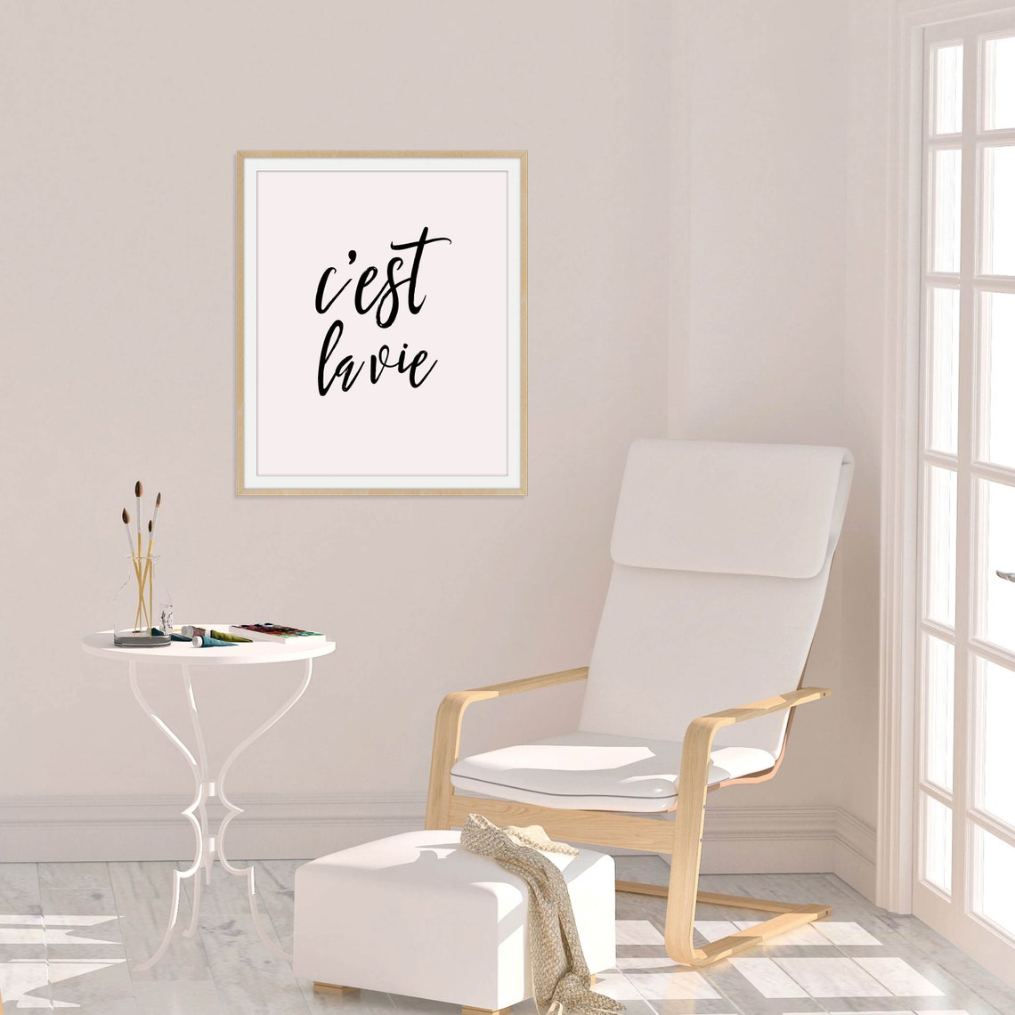 Cest La Vie Wall Art Cest La Vie French Wall Art Travel Gifts French Poster French Language France Decor France Gifts - Image 3