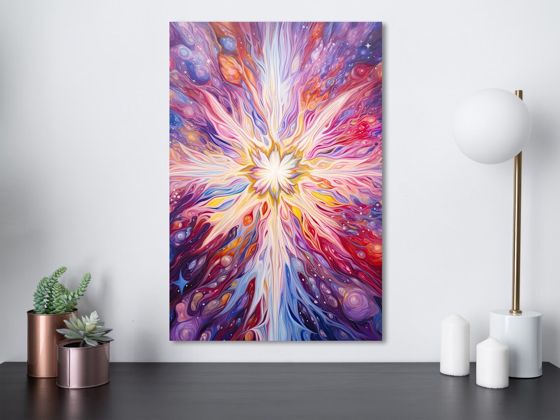 Supernova Energy Psychedelic Abstract Art Print