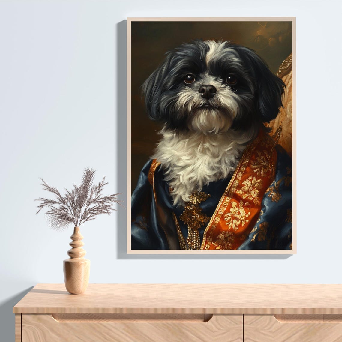 Aristocratic Havanese Royal Portrait Renaissance Quirky Dog Poster - Image 2