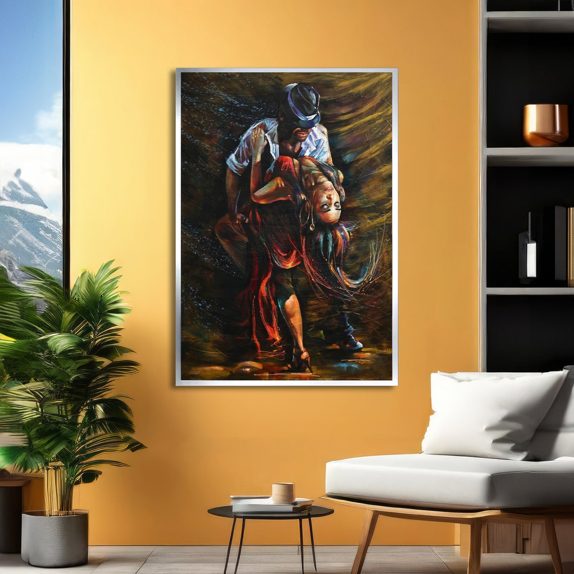Passionate Tango Dance Art Romantic Dance Wall Print Tango Couple Poster Wall Art Design Ready To Hang Decoration - Image 2