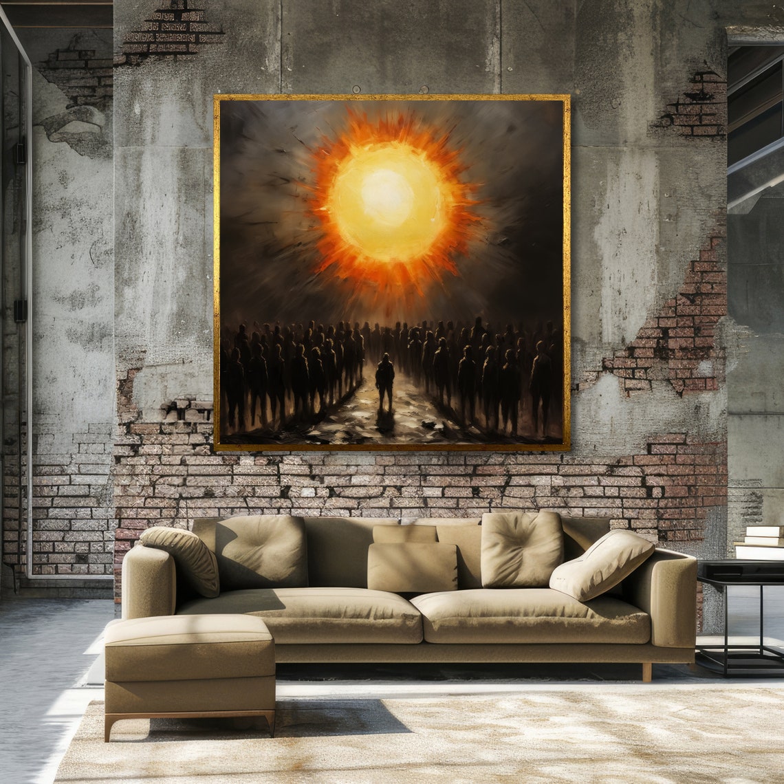 Sunrise Revelation Powerful Crowd Inspirational Wall Art Ready To Hang - Image 6