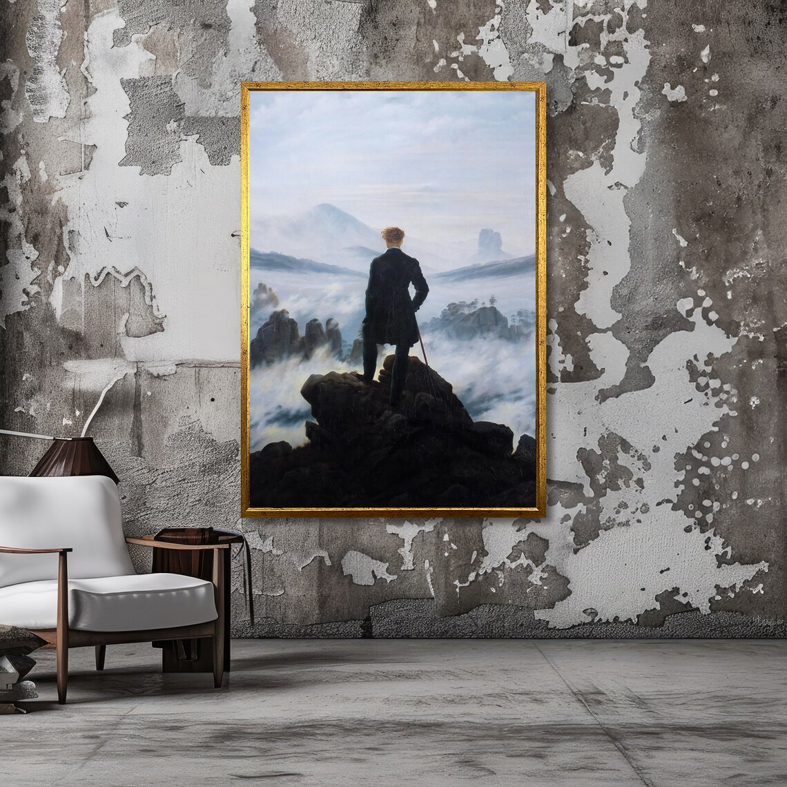 The Wanderer Above the Sea of Fog Friedrich Romantic Art Poster - Image 3