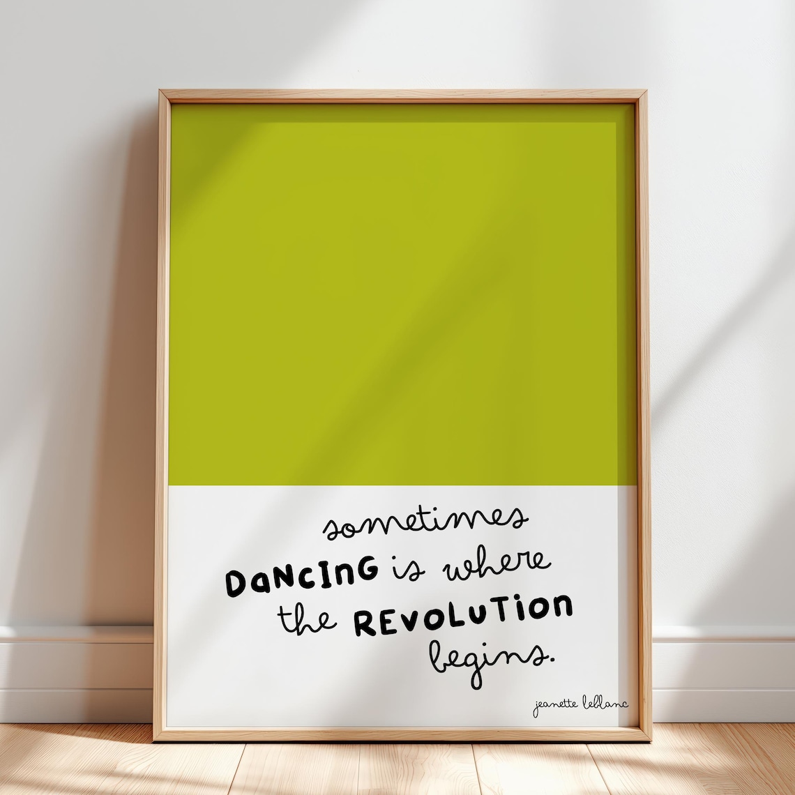 Dance Quote - Color Block Typography