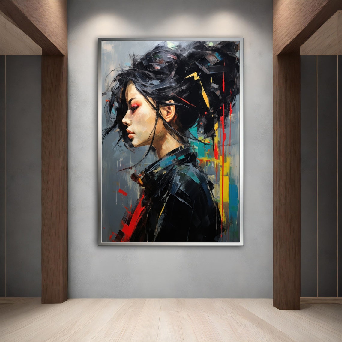 Asian Woman Wall Art Asian Woman Ethnic Wall Decor Asian Wall Art Asian Woman Ethnic Asian Woman Print - Image 3
