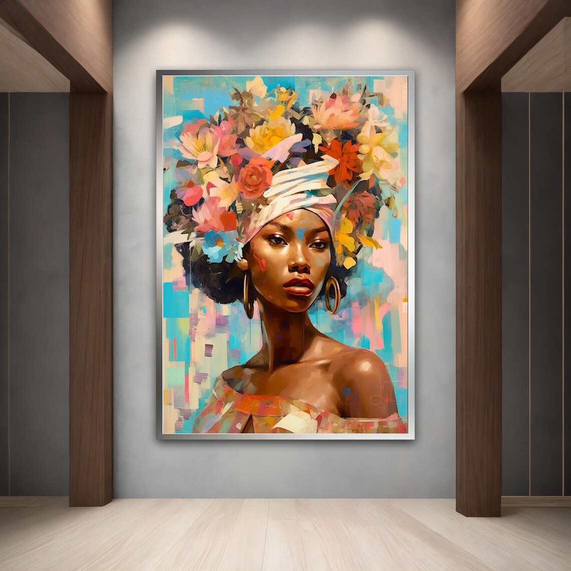 Ethnic Wall Art Ethnic Wall Decor African Wall Art African Print Ethnic Ethnic Painting Print - Image 3