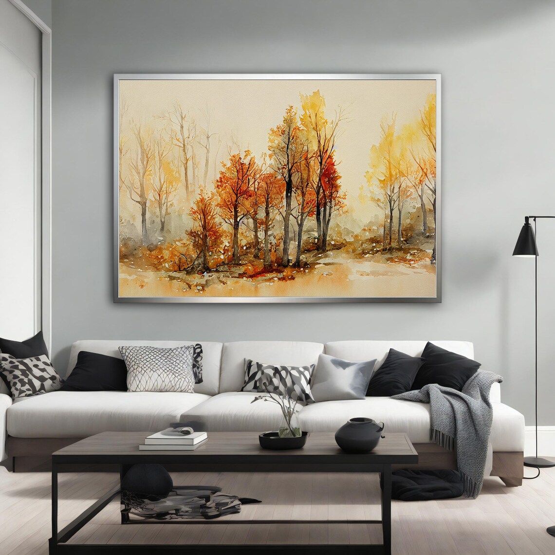 Abstract Tree Art Print, Modern Tree Painting - Image 3