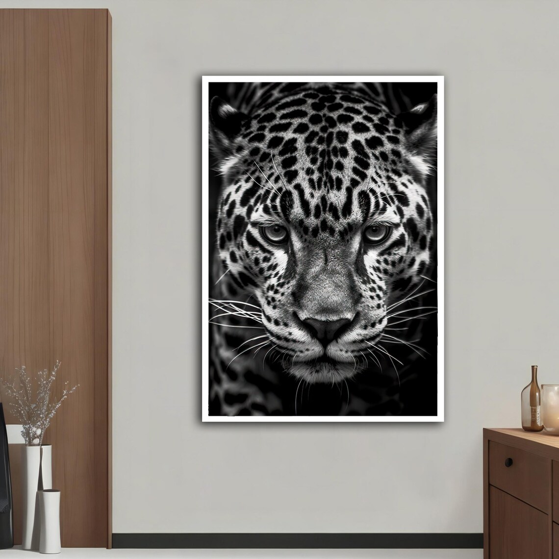 Black And White Leopard Print, Wild Animal Poster - Image 5