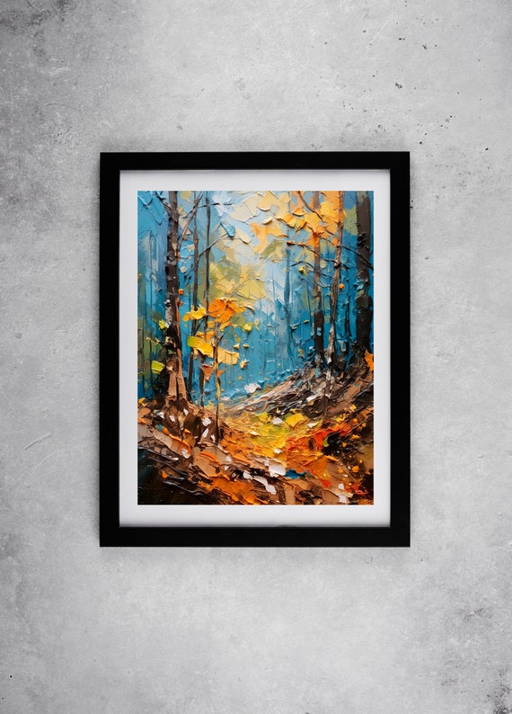 Abstract Color Forest Acrylic Wall Art Decoration Mural Home Office
