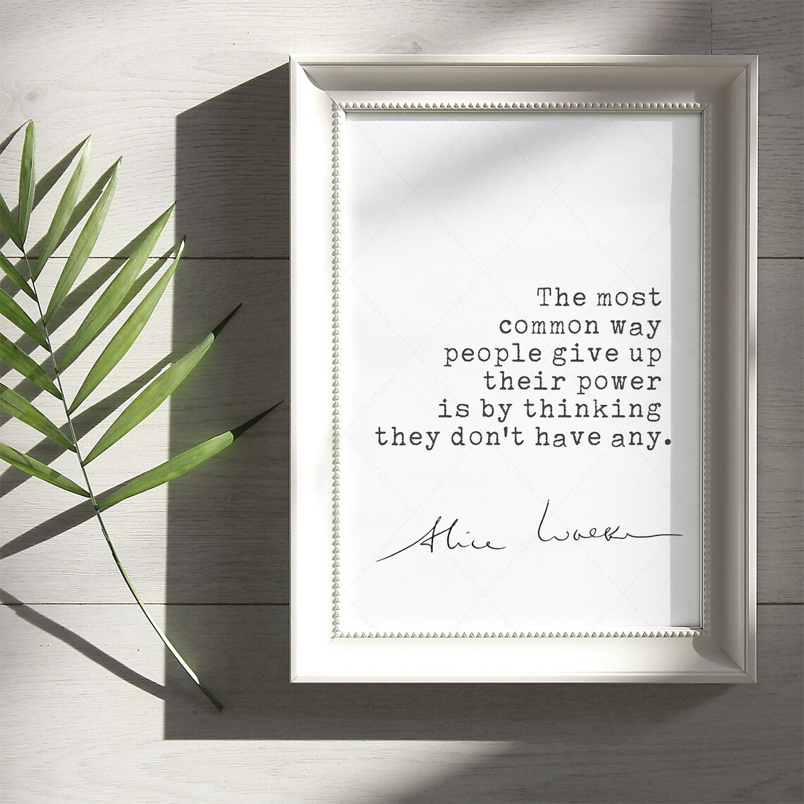 Alice Walker Feminist Quote, Typography Art Print - Image 3