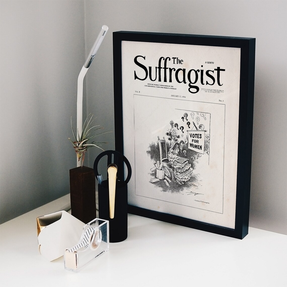 The Suffragist Newspaper January 1914 Votes For Women Feminist Poster - Image 2