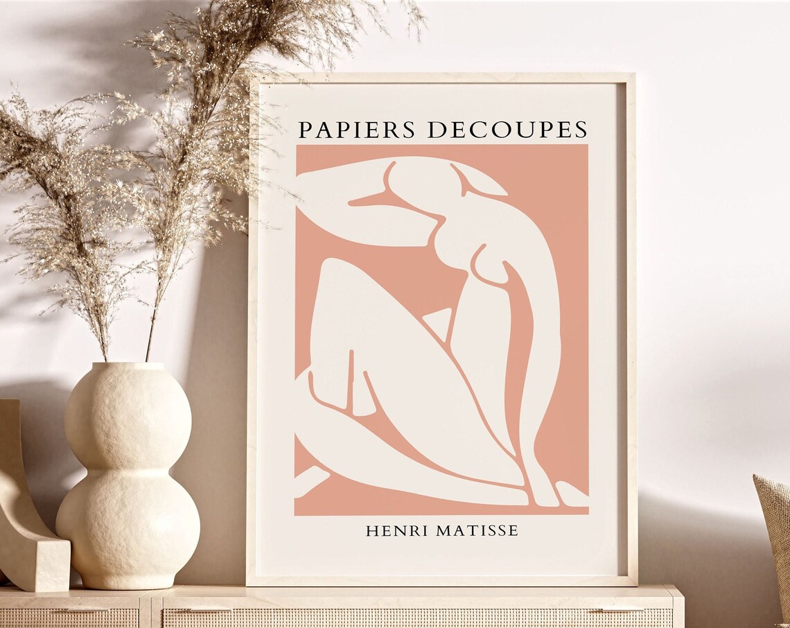 Henri Matisse Papiers Decoupes Terracotta Nude Cut-Out Poster - Image 4