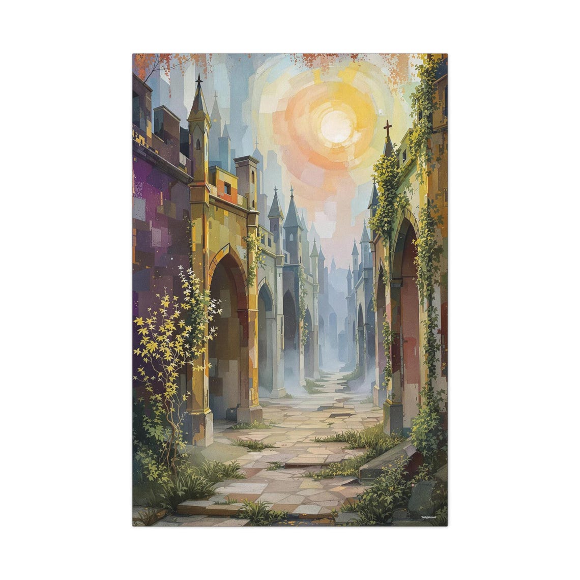 Peaceful Path Abstract Art Print - Image 3