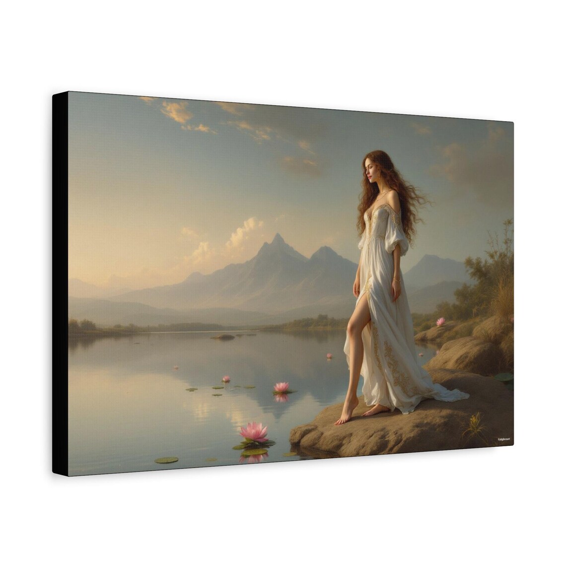 Serene Female Portrait Art Print - Image 2