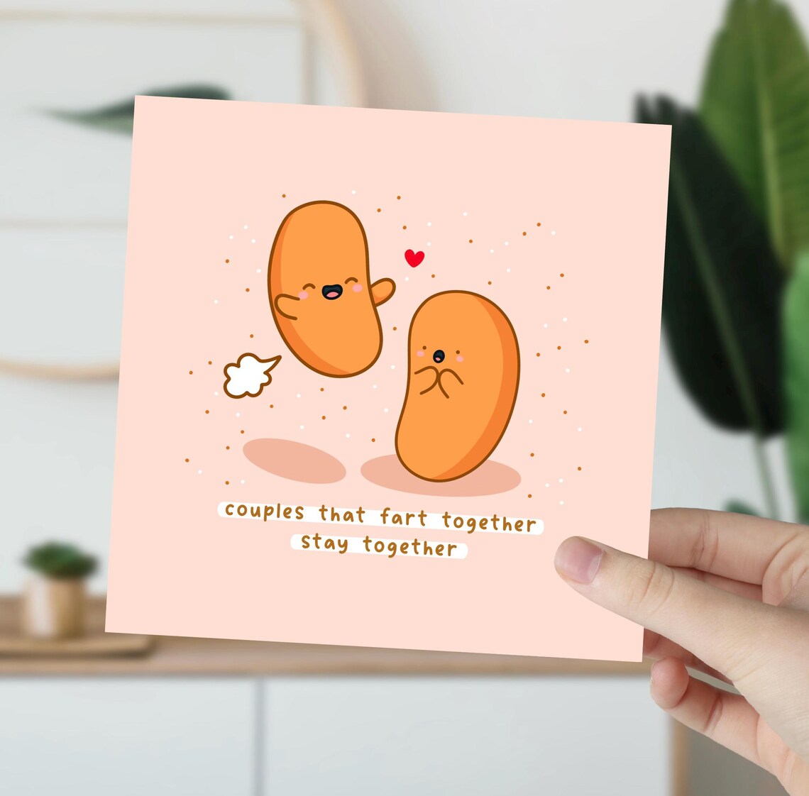 Couples That Fart Together Stay Together Funny Illustrated Card Print - Image 6