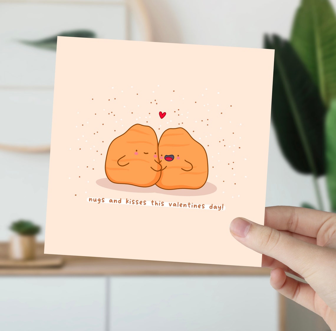 Nugs And Kisses This Valentines Day Kawaii Chicken Nugget Poster - Image 5