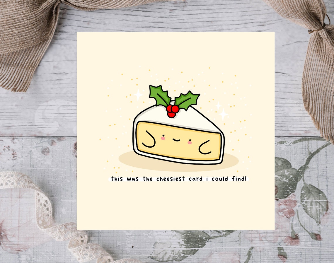 The Cheesiest Card I Could Find Funny Cheese Pun Card Poster - Image 2