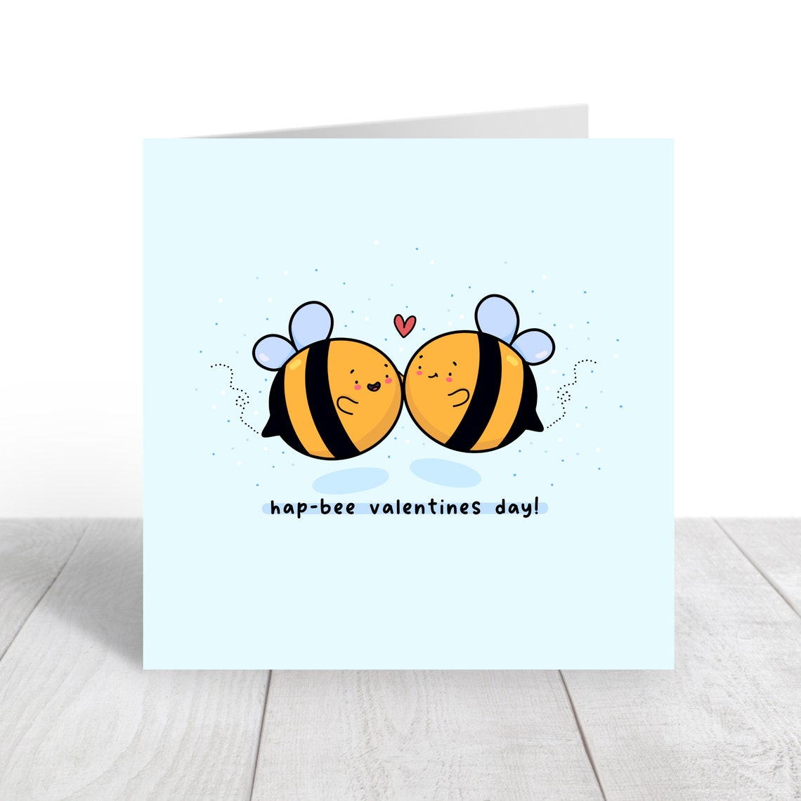 Kawaii Bumble Bees Hap-Bee Valentines Day Sweet Love Art Print - Image 2