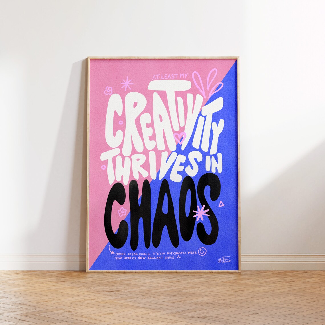 Creativity Thrives In Chaos Colorful Poster Print - Image 8