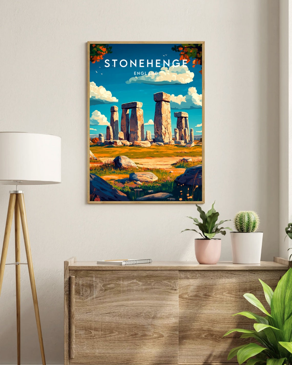 Stoneghenge Travel Print England Stonehenge Poster England Poster Travel Wall Art England Print Poster England Europe Stonehenge - Image 3